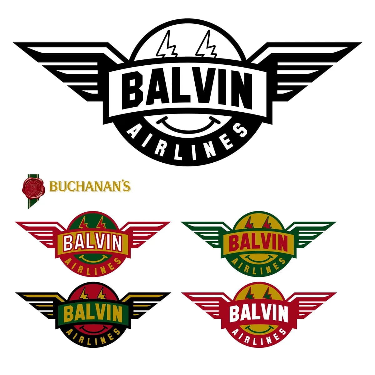 Balvin Airlines — Variants